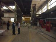 Open painting hall for large parts