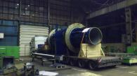 Mechanically-welded unit on lorry Ø 3200 Lg 9200 weight 48T