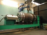 Cylinder body being machined